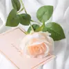 Guau Terciopelo Simulado Personalizado Rosa Individual Decoración de Pared de Flores Casera Boda Día de San Valentín Pared de Flores en Cascada Roja Mano