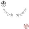 Pendientes de estrella Aifule de plata esterlina s925, moda femenina, chapados en platino con circonitas, gran oferta europea y americana, pendientes de estrella.