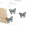 Pingentes Esmaltados de Borboleta Colorida para Fazer Brincos e Penduricalhos de Orelha, Materiais para Acessórios de Joias Artesanais, Pingentes DIY
