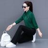 Moda Otoñal para Mamá Top 2024 Nuevo Traje Deportivo Estilo Occidental Conjunto de Dos Piezas Sudadera para Mujer Primavera y Otoño Edad Media