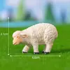 Terrario de musgo, figura creativa de oveja en miniatura, decoración de jardinería y paisajismo de granja, accesorio, pequeño adorno de escritorio
