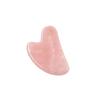 Placa Gua Sha con Forma de Cuerno de Cristal Rosa, Placa Gua Sha Facial de Jade para Belleza, Placa Gua Sha para Dedos con Forma de Corazón de Cristal Rosa Venta al por mayor de Cristal