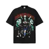 2026 Verão Novo Modelo Ronaldinho Retrô Americano 300g Impressão Digital Direta Camiseta Estampada de Manga Curta para Homens