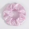 Elásticos de Cabelo Europeus e Americanos Transfronteiriços em 80 Cores, Laços de Cabelo de Cetim Brilhante, Laços de Cabelo Simples de Cetim Liso, Laços de Cabelo para Rabo de Cavalo Alto para Mulheres