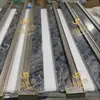 Manija de Puerta de Aleación de Aluminio Acero Inoxidable Piedra Natural Doble Puerta Salón de Banquetes Manija de Puerta de Lujo Proyecto al por Mayor