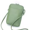Novo design de nicho de couro genuíno bolsa para celular feminina bolsa pequena de ombro transversal simples bolsa de comércio exterior para mulheres