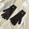 Luvas de Lã de Botão Único para Mulheres, Luvas de Tricô Estilo Coreano com Borda Enrolada para Tela de Toque para Estudantes, Luvas Sem Dedos Quentes para Ciclismo Masculino