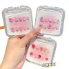 Lindas y suaves pegatinas de uñas de dibujos animados de frutas para niños, manualidades interactivas para padres e hijos, esmalte de uñas no pegajoso, versátiles para uso en casa y al aire libre