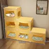 Nido de gato capas superior e inferior semicerrado túnel para gatos de verano agujero para gatos tipo nuevo universal cuatro estaciones sensación de seguridad nido para dormir gatos