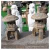 Escultura de piedra lámpara de piedra exterior mármol césped solar lámpara de paisaje decoración decoración piedra azul lámpara japonesa decoración