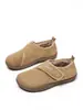 Botas de Nieve de Caña Baja Más Vendidas Transfronterizas Velcro Otoño e Invierno Nuevas Botines con Forro de Terciopelo Cómodos Versátiles Cálidos Zapatos de Algodón para Mujer