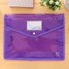 Bolsa de Archivo Transparente A4 Botón de Presión Bolsa de Archivo de Plástico Bolsa de Información con Botón para Hombres y Mujeres Oficina Bolsa de Archivo Espesa Información
