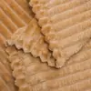 Manta a Rayas de Franela Coral Terciopelo de Cordero Textiles para el Hogar Tela para el Hogar Manta para Mascotas Tela para Pijamas