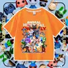 Nueva camiseta de manga corta para niños del juego de Roblox Animal Hospital, top moderno
