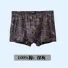 Ropa Interior de Algodón Puro para Hombre Tallas Grandes Chico Gordo Calzoncillos Boxer Transpirables Cintura Alta Sexy Juventud Algodón Boxer Briefs Venta al por Mayor