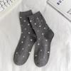 Calcetines de dibujos animados nuevos y bonitos de otoño e invierno para niños, medias japonesas al por mayor, calcetines de viento universitarios al por mayor de osos de Corea del Sur