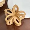 Clip de huevo hueco esmerilado de flor de huevo transfronterizo de alta calidad para el cabello pinza de tiburón pasador Joker flor de cinco pétalos venta al por mayor