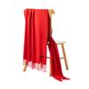 Bufanda de Regalo Roja China para Ceremonia de Apertura, Bufanda para Reunión Anual con Texto Impreso, Logo Bordado Personalizado en Rojo Brillante, Venta al por Mayor para Eventos de Apertura