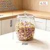 Cubo de Almacenamiento para Arroz, Cubo Sellado a Prueba de Insectos y Humedad, Contenedor de Almacenamiento Grande de Grado Alimenticio para el Hogar, Caja Transparente para Almacenamiento de Granos