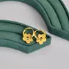 Pendientes de Flor Estilo Ins Moda Francesa Baoman Venta Caliente Transfronteriza Populares Acero de Titanio Lujo Ligero No Se Caen