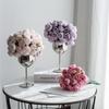 Ramo de rosas y peonías de 27 cabezas para decoración de bodas, hogar, sala de estar, accesorios de fotos al por mayor
