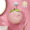 Nova Toalha de Mão de Chenille de Frutas para Pendurar Cozinha Banheiro Banheiro Espessa Bola de Mão Fofa Absorvente