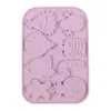Serie Navideña Santa Árbol Oso Chocolate Dulce Galleta Molde de Silicona Cubo de Hielo Casero Gelatina Gomita Decoración de Pastel