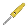 Enchufe Banana de 7 Pines de 4 mm, Antideslizante, Alta Corriente, Sin Soldadura, con Agujero Horizontal de 4 mm, Funda Aislante de PVC