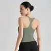 Top Regata Fitness Yoga Gola Halter Feminino Peça Única Emagrecedor Modelador de Corpo Cintura Marcada Sutiã Esportivo Roupa Externa Versátil Top Regata Fitness