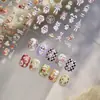 Tomoni Pegatinas Finas Resistentes para Manicura Pegatinas Lindas de Dibujos Animados para Uñas Nuevo Estilo Chino Vino Caliente de Otoño Material de Pegatina de Joyería