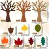 Kit de manualidades Árbol de fieltro clásico Hoja de arce de Acción de Gracias Árbol DIY Kit de fieltro Juguete Regalo Decoración del hogar