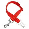 Cinto de Segurança Ajustável para Cães no Carro - Tira de Segurança Resistente em Nylon com Gancho Giratório de 360 Graus e Clipe de Fivela de Cinto de Segurança Universal para Cães Pequenos, Médios e Grandes, Vermelho