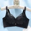 Nova Roupa Íntima Ultrafina com Orifício Respirável para Mulheres Sutiã de Renda Modelador Push-Up Sem Aro Anti-Flacidez