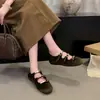 Sapatilhas Femininas Versáteis com Fivela e Bico Baixo, Novo Modelo Verão 2026, Leves e Confortáveis, Sapatos Planos Slip-On de Solado Macio para Mulheres