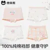 [100% Algodão] Roupa Íntima Feminina, Tipo A de Algodão Infantil, Não Aperta, Boxer de Algodão para Meninas Mais Velhas