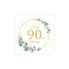 Servilletas de Papel Temáticas de Cumpleaños en Negro Oro y Oro Rosa, Temáticas por Edad, para Jubilación, Nacimiento de Bebé, Compromiso, Servilletas de Fiesta con Gradiente de Colores