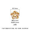 Nuevo S925 Plata Esterlina Corte Diamante Calado Plata Lisa Oro Bandeja de Flores Espaciador de Cuentas de 6 mm 8 mm Pulsera de Cristal DIY