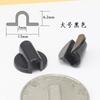 Joyería DIY base de plástico banda de cuero cuerda para el pelo hebilla de cuentas semicircular parche colgante anillo para colgar anillo para el pelo herramientas de procesamiento
