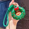 Llavero Colgante Creativo de Árbol de Navidad de Cuero para Parejas, Decoración de Llavero para Coche y Bolso, Pequeño Regalo de Navidad