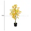 Árbol de Ginkgo Simulado de Pie en Maceta para Interior Oficina Árbol Falso Amarillo-Verde Ginkgo Árbol de la Suerte para Pedir Deseos Venta al por Mayor