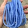 Venta al por mayor de cuentas de vidrio de 5x8 mm, cuentas de ábaco sueltas, espaciador de color sólido, junta espaciadora, accesorios de cuentas perforadas para bricolaje
