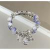 Pulsera Joker de Perlas de Corea del Sur para Mujer Estilo Ins Nicho de Alta Gama Acero Titanio Pulsera Pulsera de Pareja Pulsera Joyería Venta al por Mayor