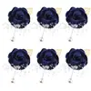Set de 6 Piezas de Suministro Transfronterizo Europeo y Americano Novio y Novia Boda Hoja de Oro con Cuentas Muñequera y Ramillete Fabricante Venta al por Mayor Stock Disponible
