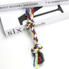 Fábrica Spot Pet Double Knot Mordida Resistente Algodão Corda Toy Dog Grinding Rope Knot Filhote de Cachorro Treinamento Limpeza Dental Dog Toy