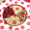 Cama de boda mini lanzamiento a mano palabra feliz decoración de habitación de boda plato de frutas de boda red de lanzamiento para escaleras palabra feliz roja