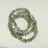 4/6/8mm contas soltas de cristal contas quadradas vidro coloridas acessórios para joias diy acessórios de cabelo feitos à mão material com contas atacado