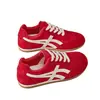 Zapatillas de entrenamiento retro rojas alemanas para mujer, nueva colección otoño 2026, modernas y versátiles, ultraligeras con suela blanda, zapatillas deportivas casuales, estilo Forrest Gump para mujer
