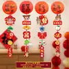 Decoraciones de Linternas de Año Nuevo 2026 para Restaurantes, Centros Comerciales, Campus, Supermercados, Adornos Colgantes, Montaje de Escena de Atmósfera del Festival de Primavera y Festival de las Linternas