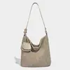 Bolso Cubo de Diseño de Nicho Gran Capacidad Bolso Grande 2025 Nuevo Estilo Retro Versátil Bolso de Hombro Cruzado Bolso Tote