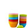 Molde de bolo de silicone 7CM Copo de bolo de silicone Copo de silicone Mafen Molde de cozimento faça você mesmo Molde de bolo de pudim de silicone